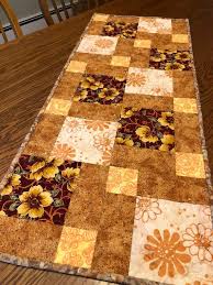 Fall Quilted Table Runner Handmade Autumn Table Runner Etsy Handmade Table Runner Fall Table Runners Quilted Table Runners Patterns
