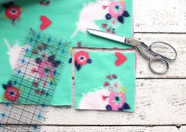 To make a fleece blanket, start by cutting a piece of fleece fabric that's the size you want your blanket to be. How To Make A Tie Blanket From Fleece Cutesy Crafts