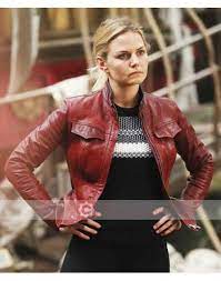 Buy Once Upon A Time Emma Swan Red Leather Jacket Leather Jacket Jackets Leather Jackets Women