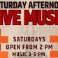 Saturday Afternoon Live Music event image
