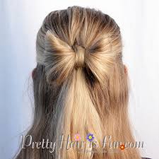 I love making them and wearing them in different ways. Hair Bow Half Up Hairstyle Pretty Hairstyles Up Hairstyles Hair Styles