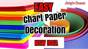 Chart Paper Decoration Ideas For School Chart Paper Decoration Border Frame Design On Paper