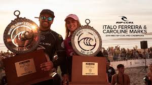 Italo ferreira volta a casa para recarregar as energias antes de embarcar para mais uma etapa do gabriel medina vs. Italo Ferreira And Caroline Marks Win The 2019 Meo Rip Curl Pro Portugal Rip Curl Australia