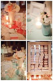 Coral Turquoise Vintage Beach Wedding Decor Beach Wedding Coral Vintage Beach Weddings Beach Wedding Decorations