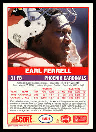 1989 Score #151 Earl Ferrell fair/good