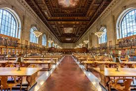 Biblioteca Publica De New York New York Library New York Public Library Beautiful Library