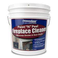 Paint it on, and once dry, peel it off. Chimneysaver Paint N Peel Fireplace Cleaner 1 Gallon Container