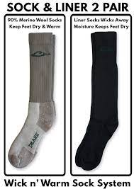72114 Drake Men S Merino Wool And Sock Liner Extreme Cold Weather Boot Socks 2 Pair Pack Outdoor Socks Socks Hunting Socks