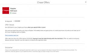 Those 100,000 points are worth $1,250 toward future travel when you book through chase ultimate rewards. Expired Staples Chase Offer On Business Cards Save 20 10 Or 10 Targeted Gc Galore