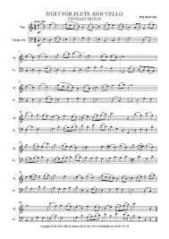 Duet For Flute And Cello Download Sheet Music Pdf File Sheet Music Pdf Print Sheet Music Sheet Music