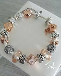 Upon seeing the bangle, i didn't think that it would fit but it's more than enough room. Pandora Rose Gold Pandora Rose Gold Bracelet Pandora Bracelet Designs Pandora Charms Rose Gold