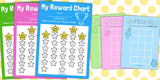 Free Reward Sticker Chart Stars Reward Chart Reward