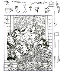 Cherche Et Trouve A Colorier Image A Imprimer 3 Cherche Et Trouve Images Cachees Objets Caches