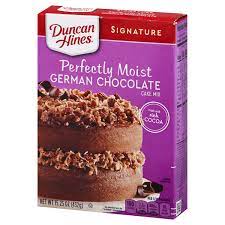 I was introduced to cake mix cookies in college, but no recipe i've ever used compares to this one. Duncan Hines German Chocolate Cake Mix Hy Vee Aisles Online Grocery Shopping