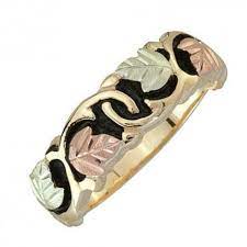Black Hills Gold Antiqued Wedding Ring Myblackhillsgold Com Black Hills Gold Jewelry Black Gold Jewelry Black Hills Gold