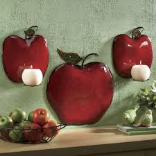 3 Piece Apple Sconce Set Apple Kitchen Decor Kitchen Decor Sets Apple Decorations