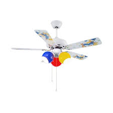 Andrews light up was established in 1989 to offer great lighting solutions at affordable prices. 3 Bulbs Semi Flush Light Kids Bedroom 5 Blades Ceiling Fan Lamp With Ball Pink Yellow Red Glass Shade 42 Wide Takeluckhome Com