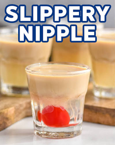 Recipe 🥃: https://www.shakedrinkrepeat.com/slippery-nipple/ Listen. We didn't name it. 🫣