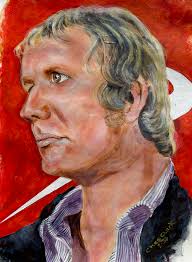 Can you identify the well-known faces in the drawings?