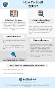 How To Spell Zeus And How To Misspell It Too Spellcheck Net
