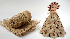 Amazing Jute Craft Idea Jute Decoration Idea Crafts Junction Jute Crafts Craft From Waste Material Burlap Crafts