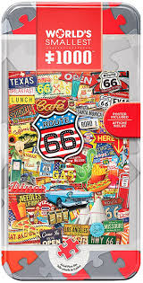 Wondering if jigsaw puzzles 1,000 pieces or more are a good fit for you? Amazon Com Masterpieces World S Smallest 1000 Puzzles Collection Route 66 1000 Piece Jigsaw Puzzle Everything Else