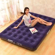 Classic Deluxe Inflatable Air Mattress Sleeping Sofa Mat Pad Bed Twin Queen King Size Pump Not Included Sleeping Inflatable Bed King Size Bed Portable Bed