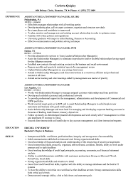 assistant relationship manager resume