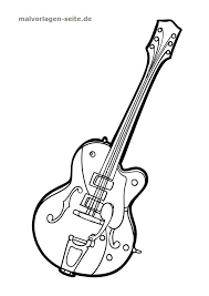 Malvorlage Gitarre Musik Malvorlagen Ausmalbilder Ausmalen