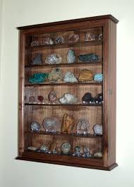 Mineral Rock Geode Display Case Wall Cabinet By Fwdisplay On Etsy 159 95 Rock Collection Display Diy Home Decor Wall Display Case