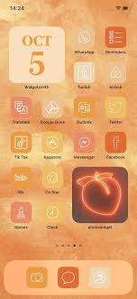 60 Peach Orange Tones App Icons Aesthetic Ios 14 App Icons Etsy App Icon Orange Aesthetic Peach Orange