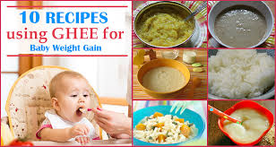 10 recipes using ghee for baby weight gain