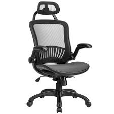 mesh executive chair high back with adjustable headrest and padded flip up arms walmart com computer chair mesh chair ergonomic computer chair