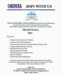 Check spelling or type a new query. Info Loker Sma Smk Di Suzuya Superstore Tanjung Morawa April 2019 Lowongan Kerja Medan Terbaru Tahun 2021