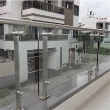 Barbican juliet balcony glass stainless steel. Balcony Tempered Safety Glass Railing Designs