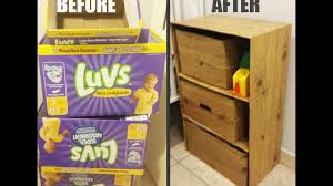 Chest of cardboard, made by hand,needs shelves. Diy Dresser W Cardboard Boxes Youtube