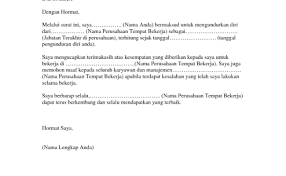 Karena anda sudah masuk di halaman yang pas. Contoh Surat Pengunduran Diri Kerja Yang Baik Dan Sopan Cute766