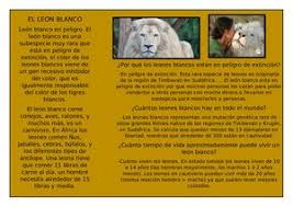 Algunos de los animales más extraños de nuestro planeta caminan en la cuerda floja de la extinción. Calameo Tarjeta Leon Blanco Farid Pdf