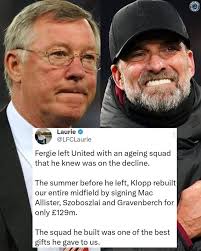 How Alex Ferguson left United vs How Jurgen Klopp left Liverpool 👀