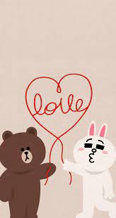 Love Cute Line Characters Iphone Wallpaper Mobile9 Line Friends Cute Wallpapers Bunny Drawing