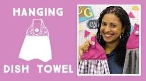 Supplies for hanging dish towel project: Make An Easy Hanging Kitchen Towel Youtube