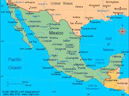 Mexico map of cities and roads. Mexico Map Infoplease