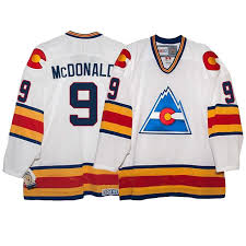 Rockies Joey Mcdonald Throwback White Jersey White Jersey Jersey Hockey Jersey