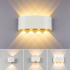 Maybe you would like to learn more about one of these? Modern Sconce Lights 2 4 6 8 Leds Wall Sconce Lighting Up And Down Aluminium Waterproof Wall Lamp In Outdoor Light Fixture For Room Bedroom Hallway Staircase And Corridor Wish