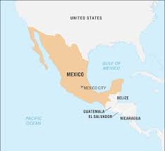 Physical map of mexico showing major cities, terrain, national parks, rivers, and surrounding countries with international borders and outline maps. Mexico Maps Transports Geography And Tourist Maps Of Mexico In Americas