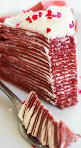 Red Velvet Crepe Cake Recipe Desserts Crepe Cake Recipe Dessert Recipes