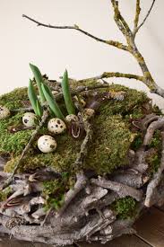 Fruhlingsdeko Basteln Mit Moos Wachteleier Und Holzkranz Deko Fruhling Einfach Selber Machen Diy Ostern Osterdek Holzkranz Fruhlings Dekoration Selber Machen