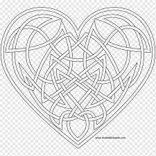 Supercoloring.com is a super fun for all ages: Celtic Knot Coloring Book Adult Mandala Mandalas Angle Child Heart Png Pngwing