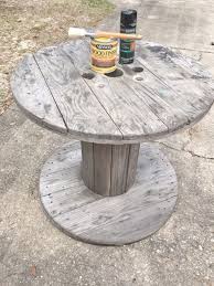 Diy Wire Spool Table Wire Spool Tables Spool Tables Wooden Spool Tables
