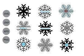 Download Snowflake Svg Cut File Snowflake Monogram Svg Snowflakes 87430 Cut Files Design Bundles